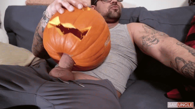 Today In Fathers And Sons Fucking Pumpkins Together: Ryan Bones And Benjamin Blue Star In “Halloween Pumpkin Surprise”