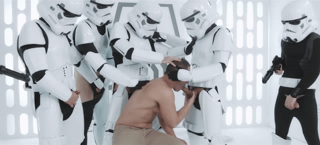 Luke Adams Gangbanged By Stormtroopers In Men’s <em>Star Wars</em> Parody