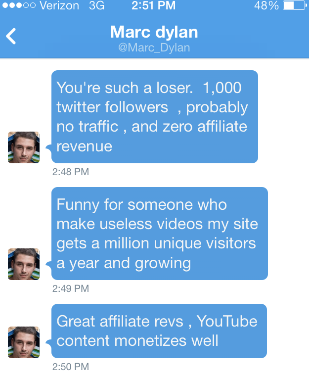 Are These Deleted Marc Dylan Tweets In Response To Being Named “Worst Of 2013”?