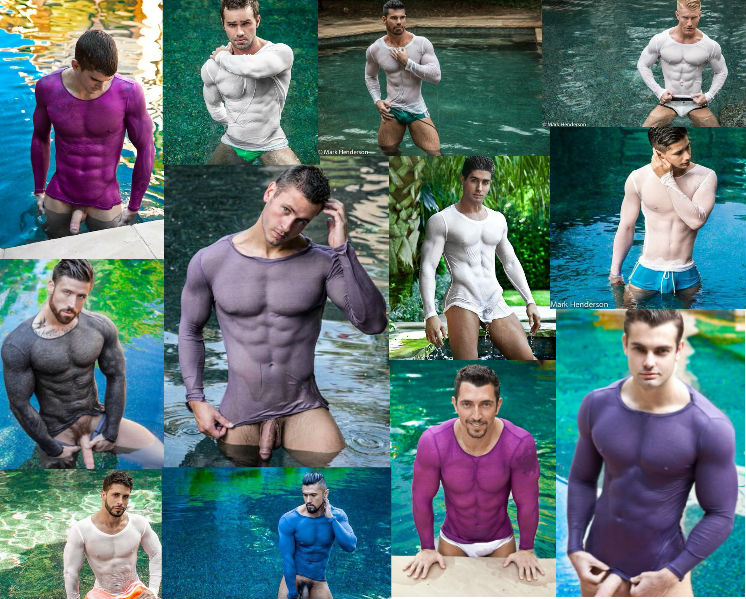 26 Gay Porn Stars Who Wore That See-Through Shirt In That Swimming Pool
