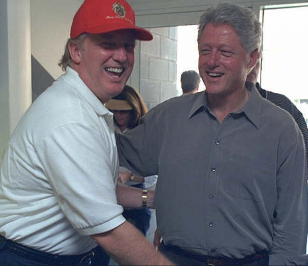 Newly Released Trump/Clinton Photos Show Trump’s Hand Doing Something Below Clinton’s Waist