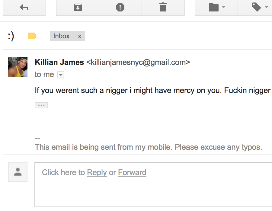 Killian James Admits To Using N-Word In Racist Email: “All I Want Is Attention”