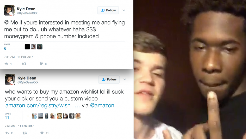 Kyle Dean Offers To Suck Dick In Exchange For Amazon Wish List Gifts, Then Asks For Money On Periscope With His “Manager”