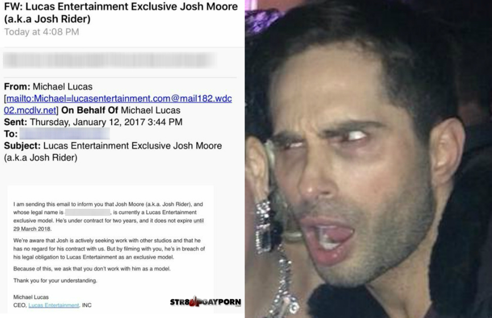 Exclusive: Michael Lucas Caught Threatening Gay Porn Studios Over Model Josh Moore—Despite Bogus Contract