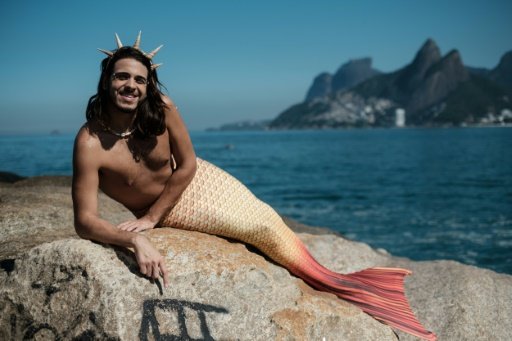 Profile Of A Brazilian Merman