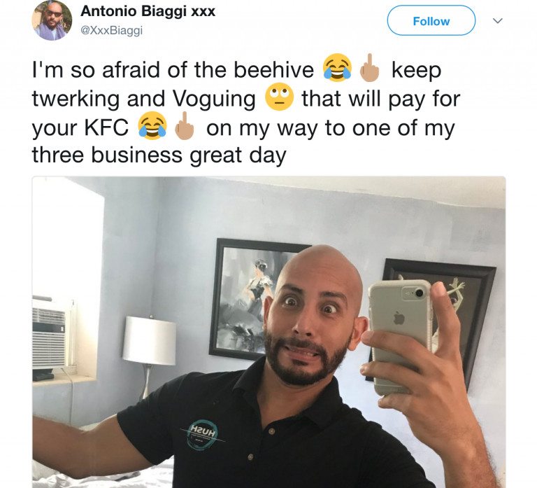 Racist Gay Porn Star Antonio Biaggi Tells Be