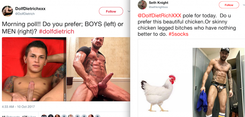 #sockgate2017: Seth Knight And Dolf Dietrich Are Still Fighting About Socks And Chicken Legs On Twitter