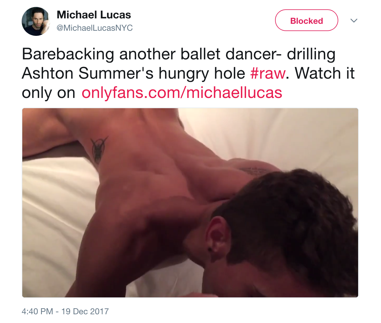 Cash-Starved Michael Lucas Is Now Trying To Sell A Three-Year-Old Cell  Phone Clip Of Ashton Summers | STR8UPGAYPORN