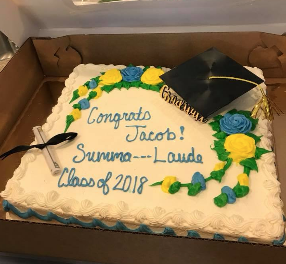 Supermarket Bakery Refuses To Write “Cum” On Sheet Cake For Student Who Graduated Summa Cum Laude