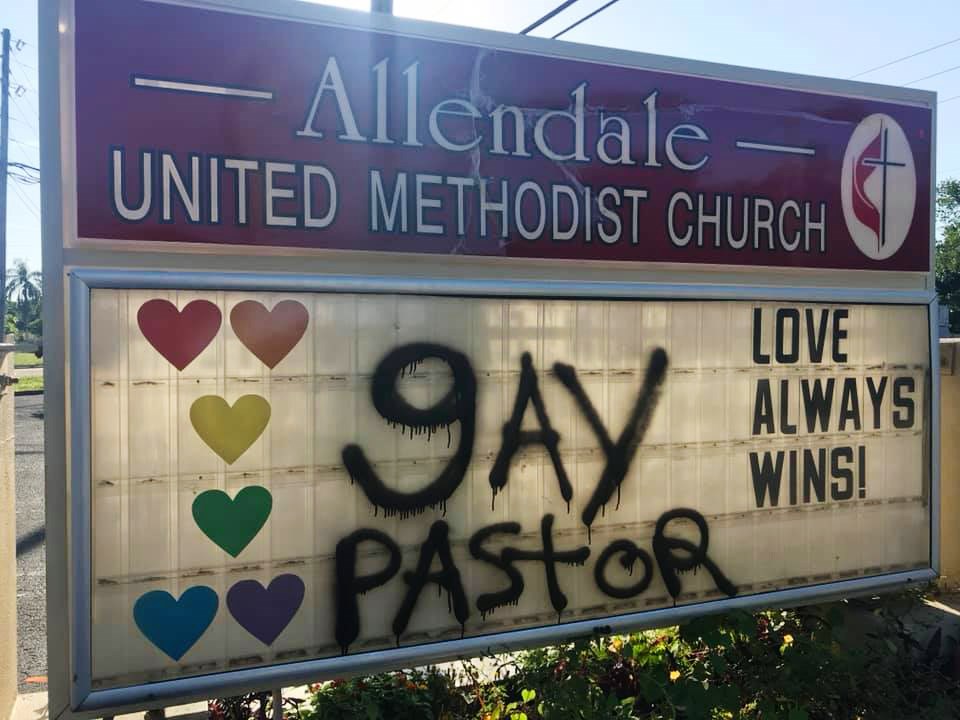 Florida Church Turns Anti-Gay Vandalism Into Message Of Love