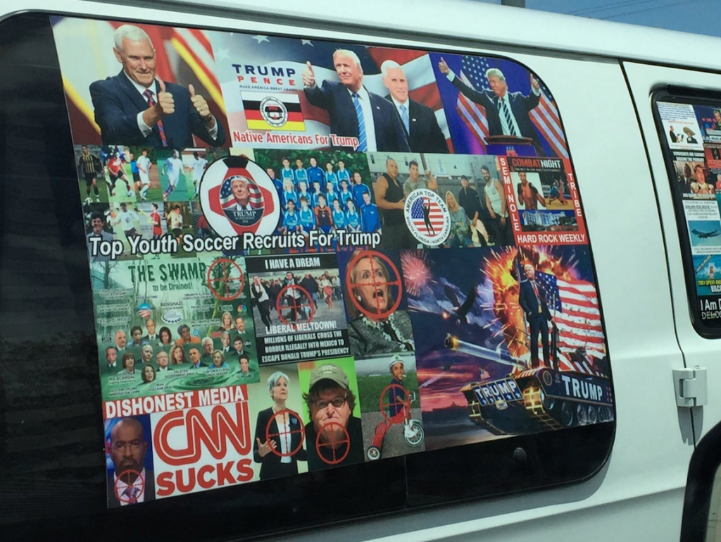 The MAGA Bomber Is A Florida Registered Republican Who Drives A Van Covered In Trump Stickers…