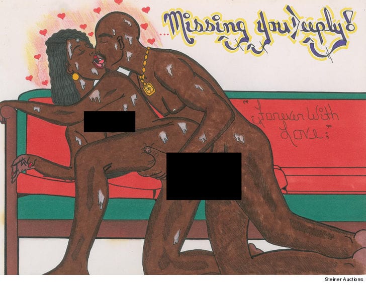 Tupac Shakur’s Hand-Drawn Pictures Of Himself Having Sex Up For Auction