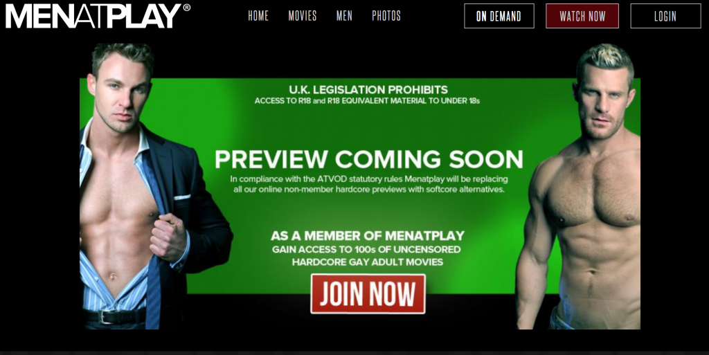 Gay Porn Studio MenAtPlay Forced To Pull Down X-Rated Trailers Ahead Of UK Porn Block