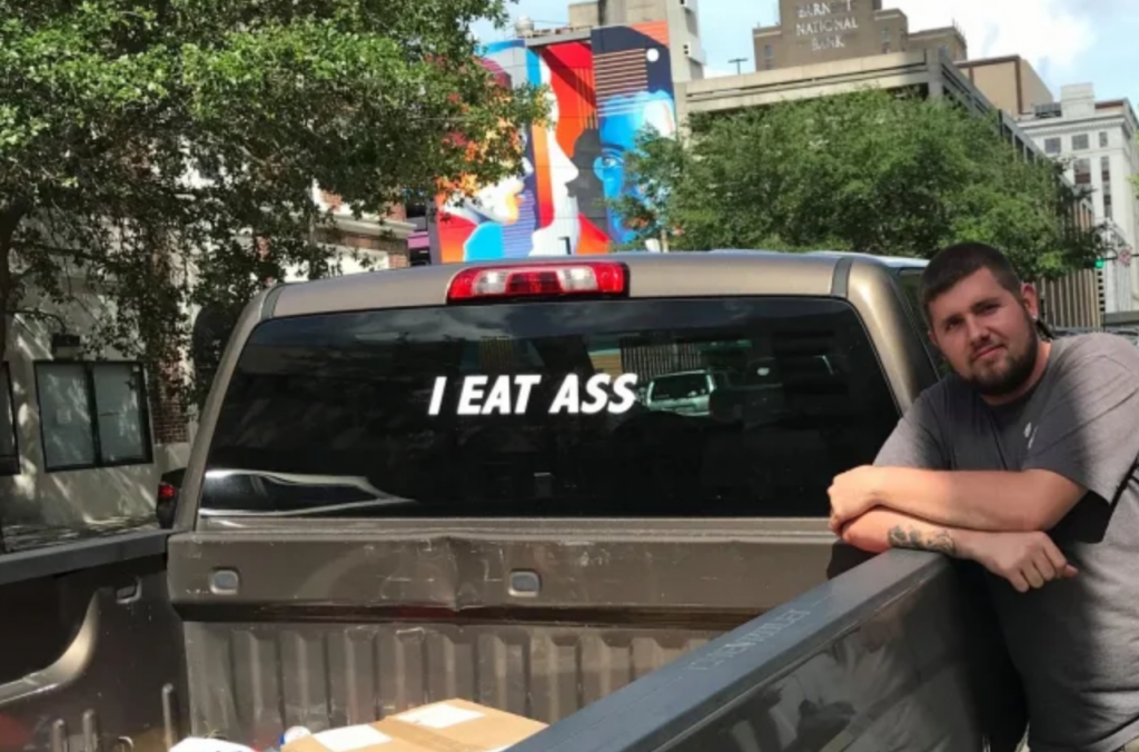 Hero: Florida Man Arrested For “I Eat Ass” Sticker Might Sue Sheriff For Violating First Amendment Rights