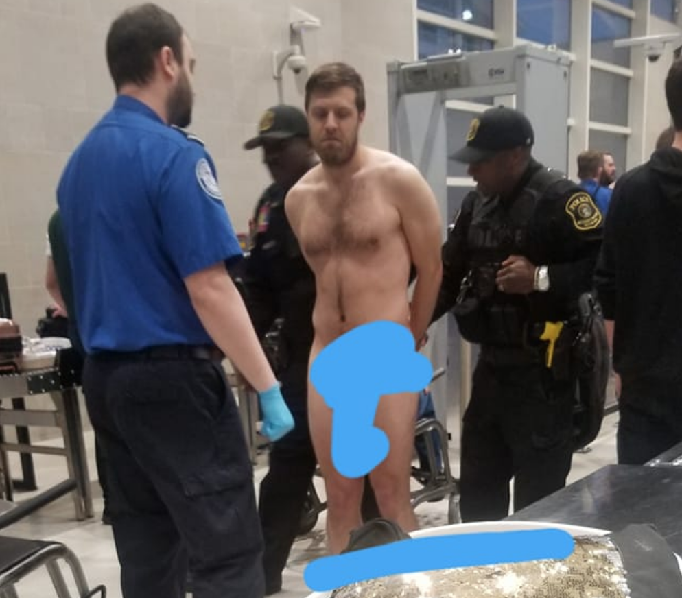 Man Strips Naked For TSA At Detroit Airport