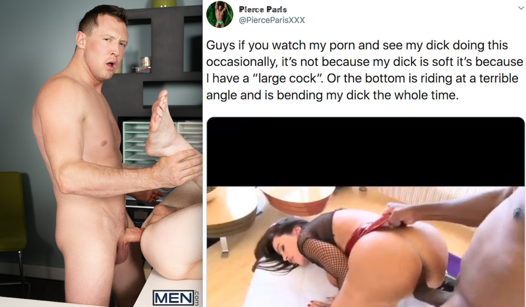 Pierce Paris Fucks Cassidy Clyde Bareback, And He Explains Why His “Large Cock” Appears Soft