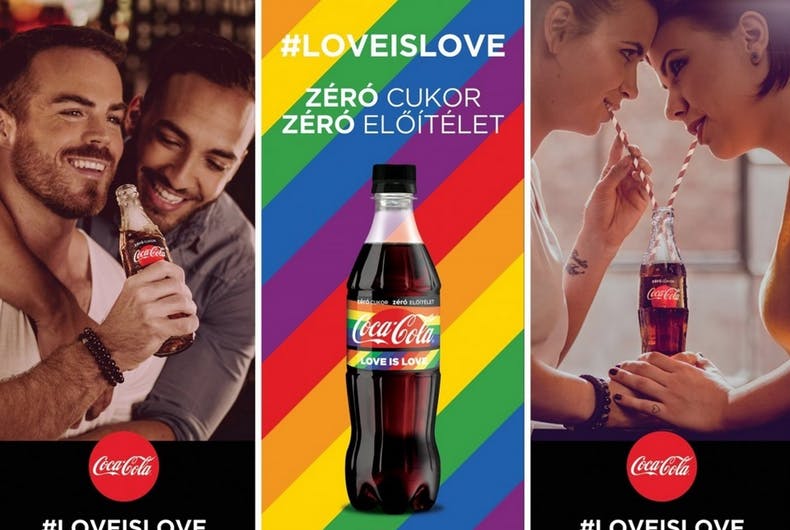 Anti-Gay Hungarian Bigots “Furious” Over Soda Ads