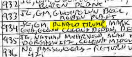 Documents Released In Epstein Sex Trafficking Case Show Trump Flew On His Private Plane