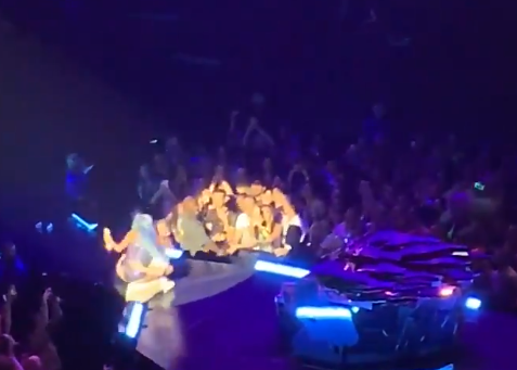 Lady Gaga Falls Off Stage During Vegas Show