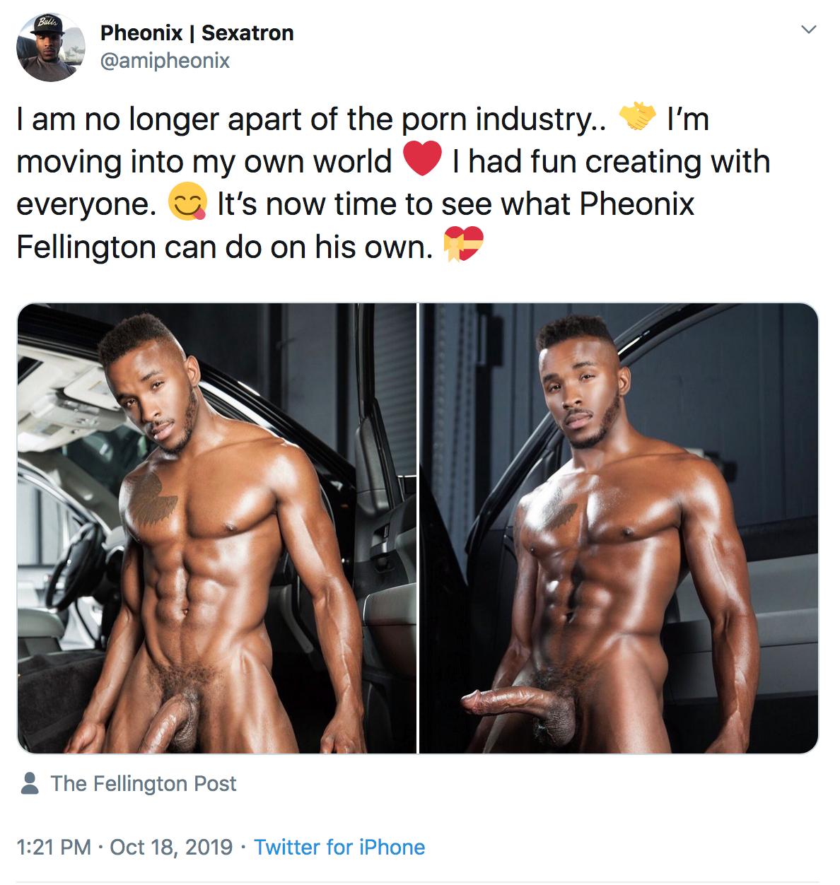 Pheonix Fellington Announces Departure From Studio Porn, Citing Pay Gap  Between Studio Owners And Models | STR8UPGAYPORN