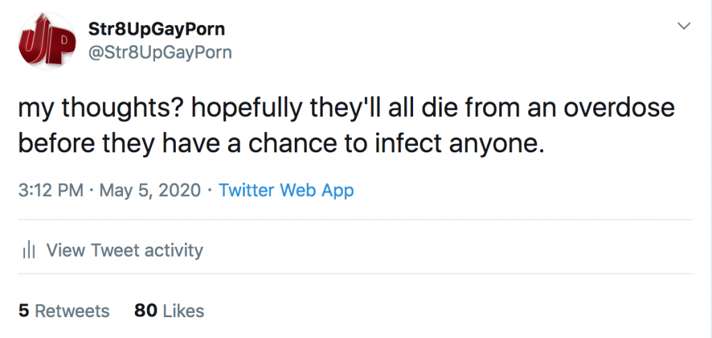 Quote Of The Day: “My Thoughts? Hopefully They’ll All Die From An Overdose Before They Have A Chance To Infect Anyone.”—Zach Sire, Str8UpGayPorn