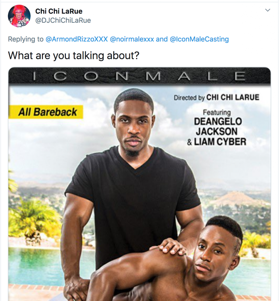 [UPDATED] Armond Rizzo Attacks Chi Chi LaRue’s Icon Male And Noir Male ...