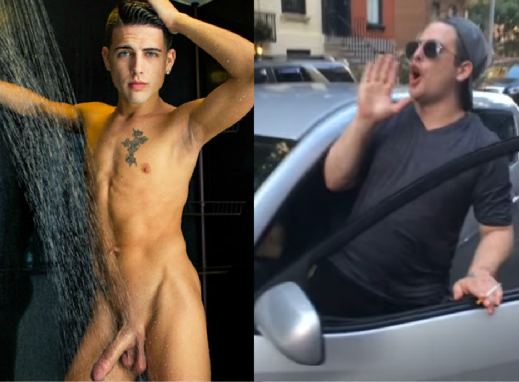 Racist Gay Man Who’s Believed To Be Gay Porn Star Dustin Gold Shouts N-Word And Assaults Pedestrian In Viral Video