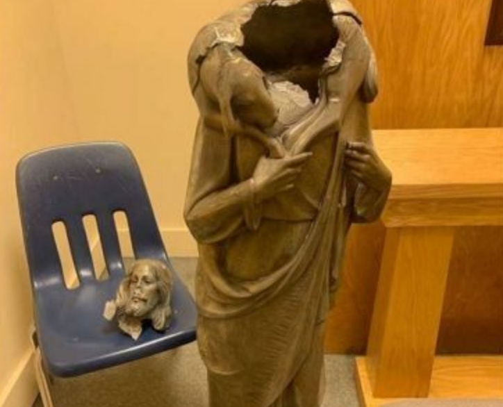 Florida Church’s Statue Of Jesus Beheaded