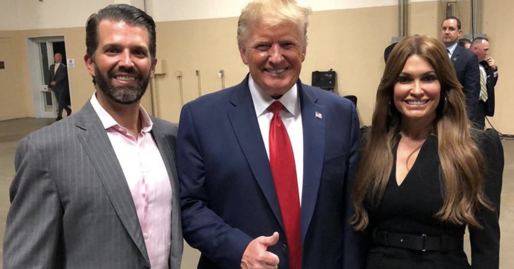 Don Jr. Girlfriend Kimberly Guilfoyle Tests Positive For Coronavirus After Traveling To South Dakota For Trump’s Latest Klan Rally