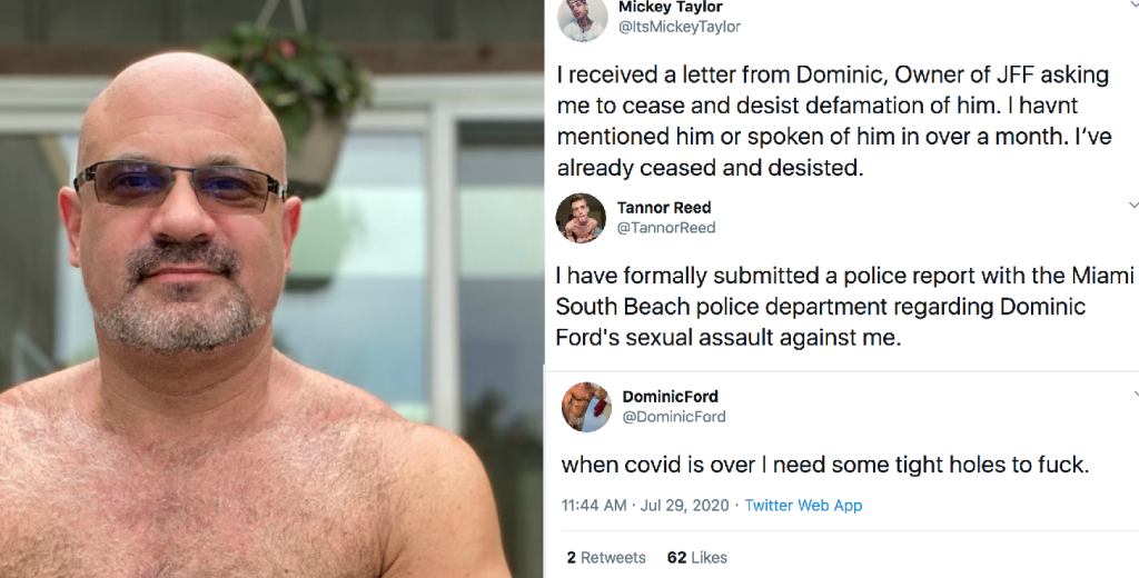 JustForFans Owner And Alleged Rapist Dominic Ford Continues To Threaten Performers Over Sexual Assault Claims, Says He “Needs Some Tight Holes To Fuck”