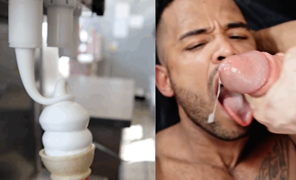 Separated At Birth: A Soft Serve Ice Cream Machine And Tim Kruger’s Cock Cumming