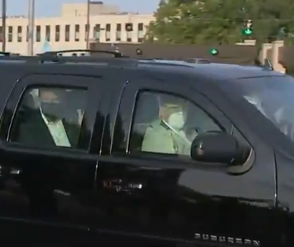 Superspreader Trump Potentially Infects Secret Service Agents During Publicity Stunt Outside Hospital