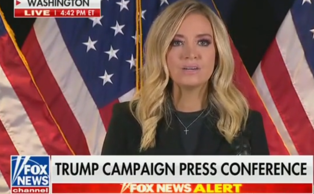 Fox News Cuts Away From MAGA Bimbo Kayleigh McEnany’s Press Conference: “I Can’t In Good Countenance Continue Showing This”