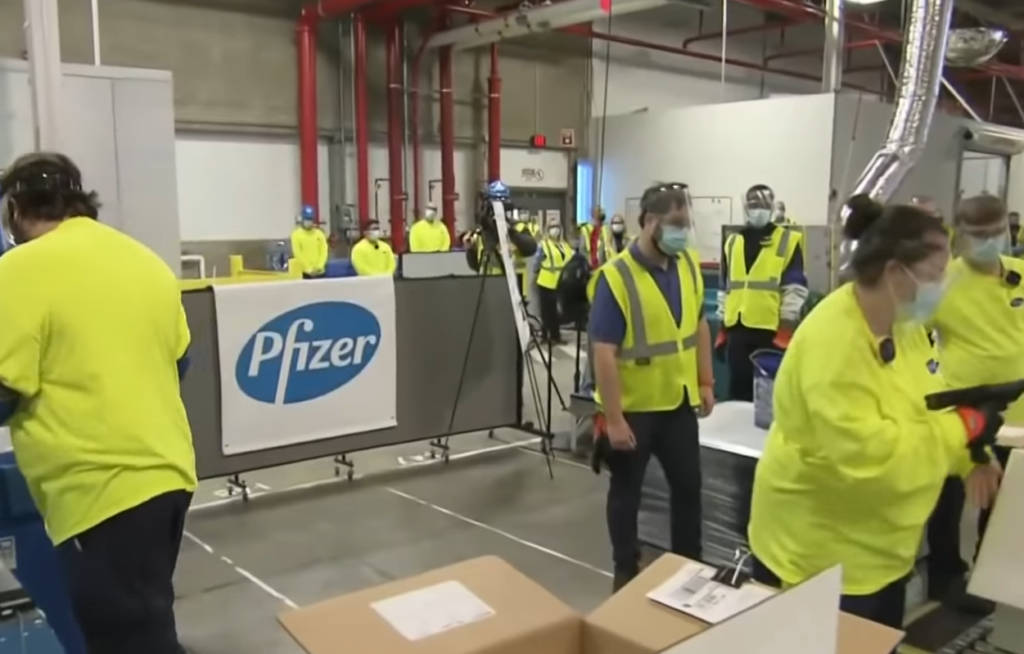 First Round Of Vaccines Shipped From Pfizer Plant In Michigan
