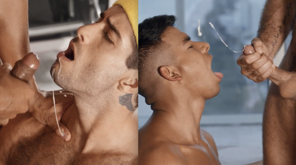 Diego Sans And Jay Seabrook Exchange Cum Facials After Fucking Like Kings In “Push Up, Fuck Down”