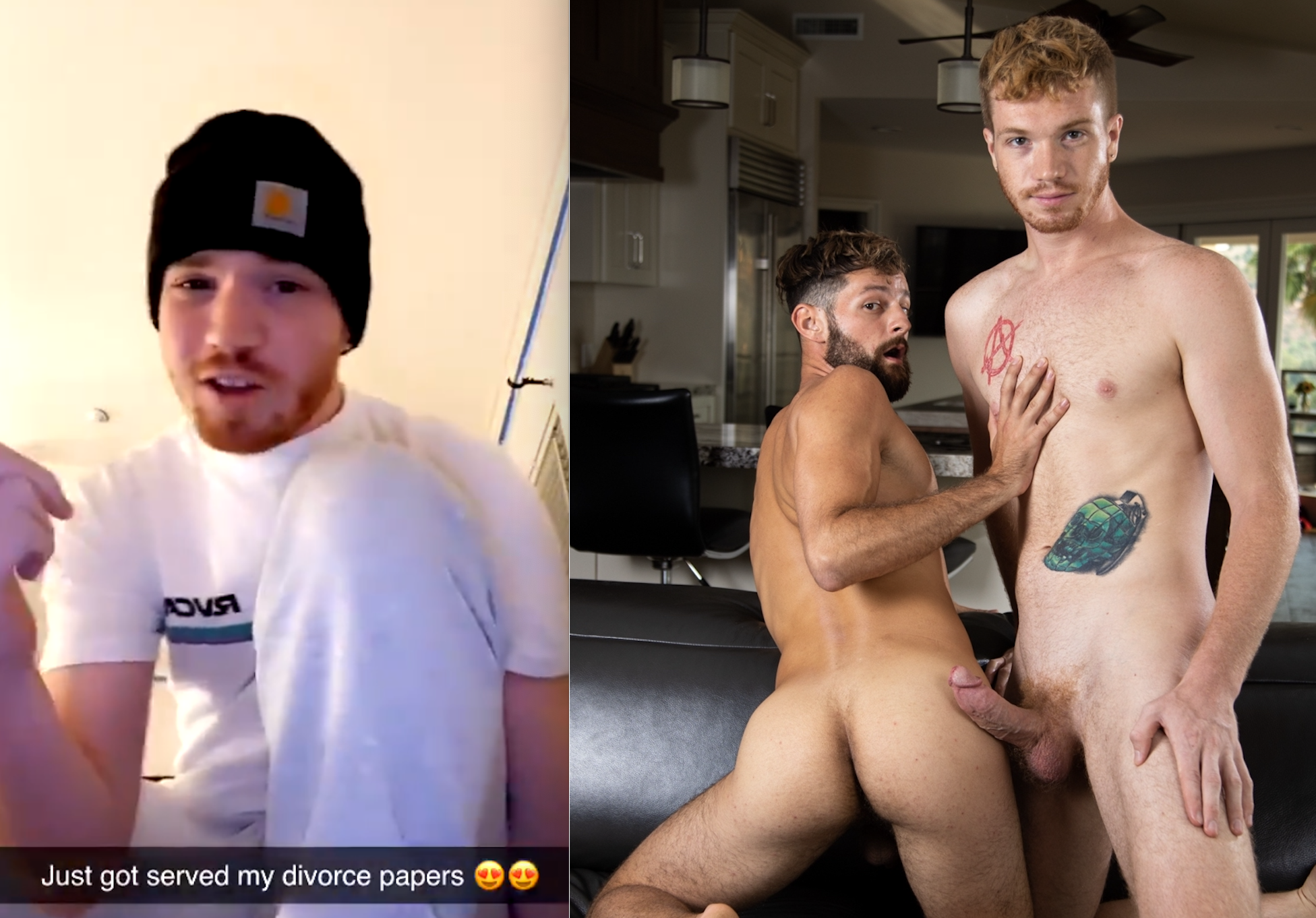 just married gay porn