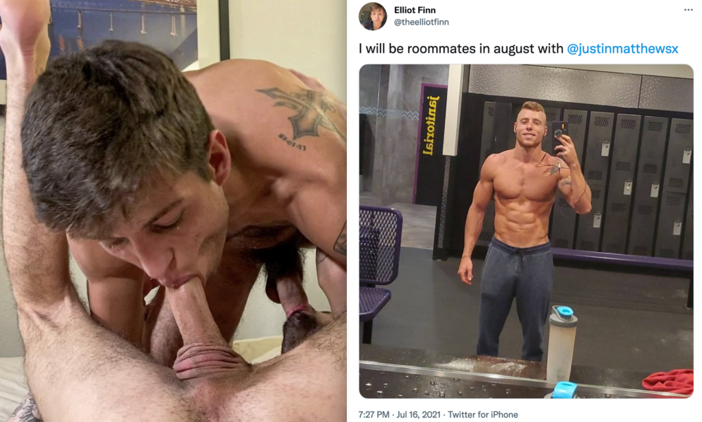 Gay Porn Star Elliot Finn Announces He’ll Be Roommates With Justin Matthews, Fucks Liam Skye Bareback