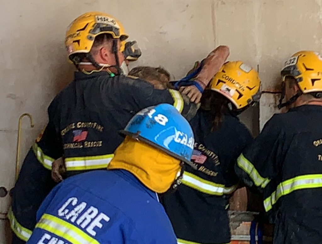 Fire Crews Rescue Naked Woman Wedged Between Two Buildings In An Opening Less Than One Foot Wide