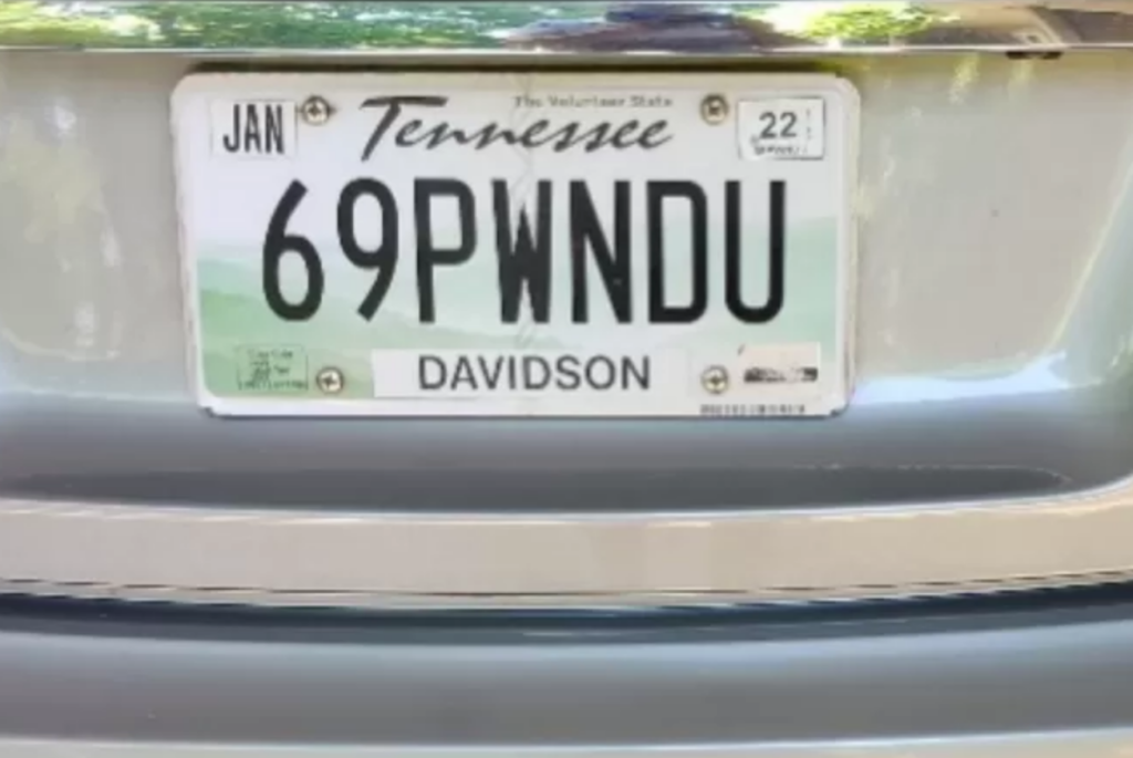 Not Nice: Woman Sues Tennessee For Revoking “69” License Plate