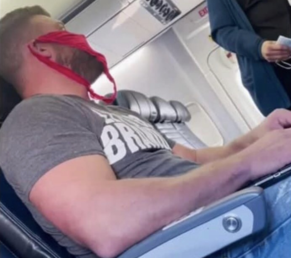 Florida Man Compares Himself To Rosa Parks After Being Kicked Off Airplane For Wearing Women’s Panties As Face Mask