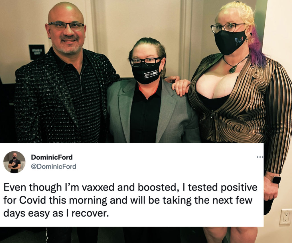 Accused Rapist Dominic Ford Attends XBIZ Awards Maskless After Testing Positive For COVID Last Week