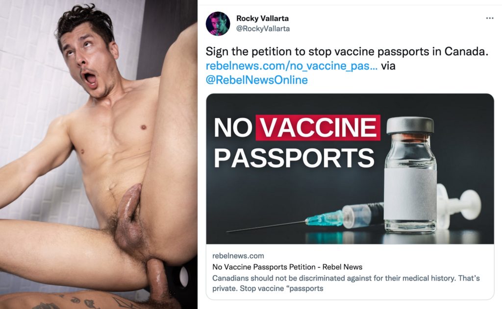 Anti-Vaxxer And COVID Denier Rocky Vallarta Won’t Take The Vaccine, But He’ll Let Bo Sinn Piss In His Mouth?