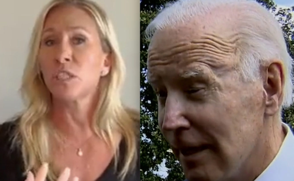 Biden Drags MAGA Lunatic Marjorie Taylor Greene: “What’s Her Name? That Woman Who Believes In The—Anyway…”