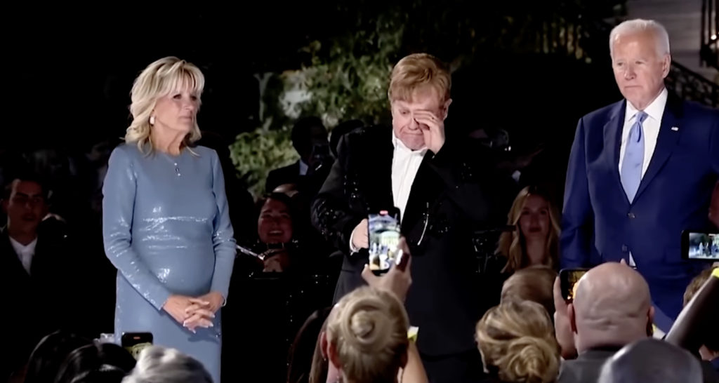 Elton John Moved To Tears After Receiving Humanities Medal From Joe Biden At White House