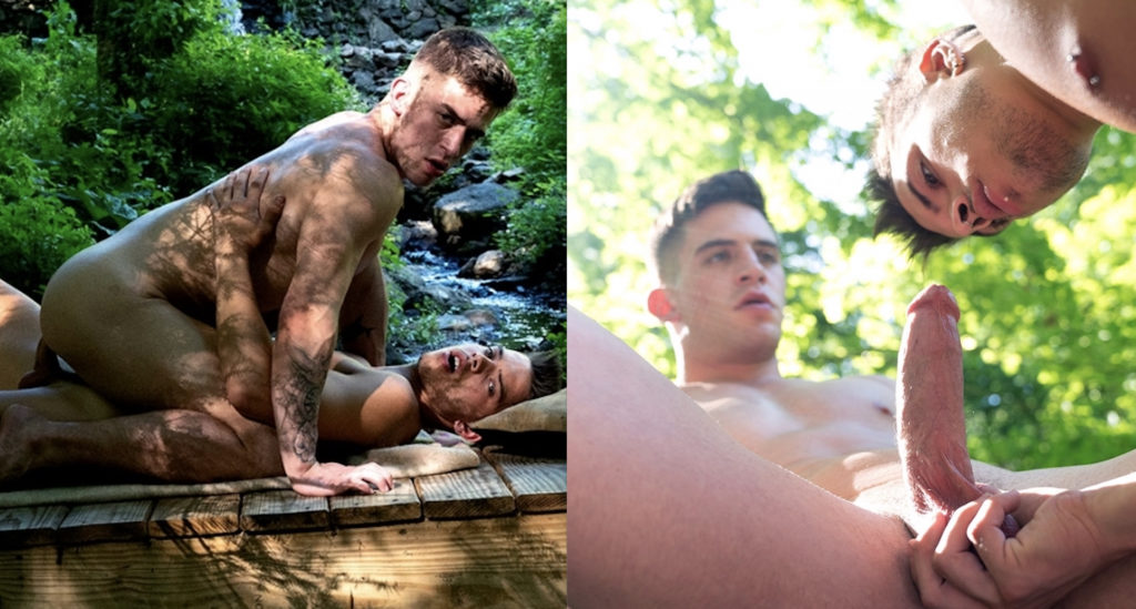 Trevor Brooks And Evan Knoxx Suck Dick And Flip-Fuck On a Bridge In “Surrender”