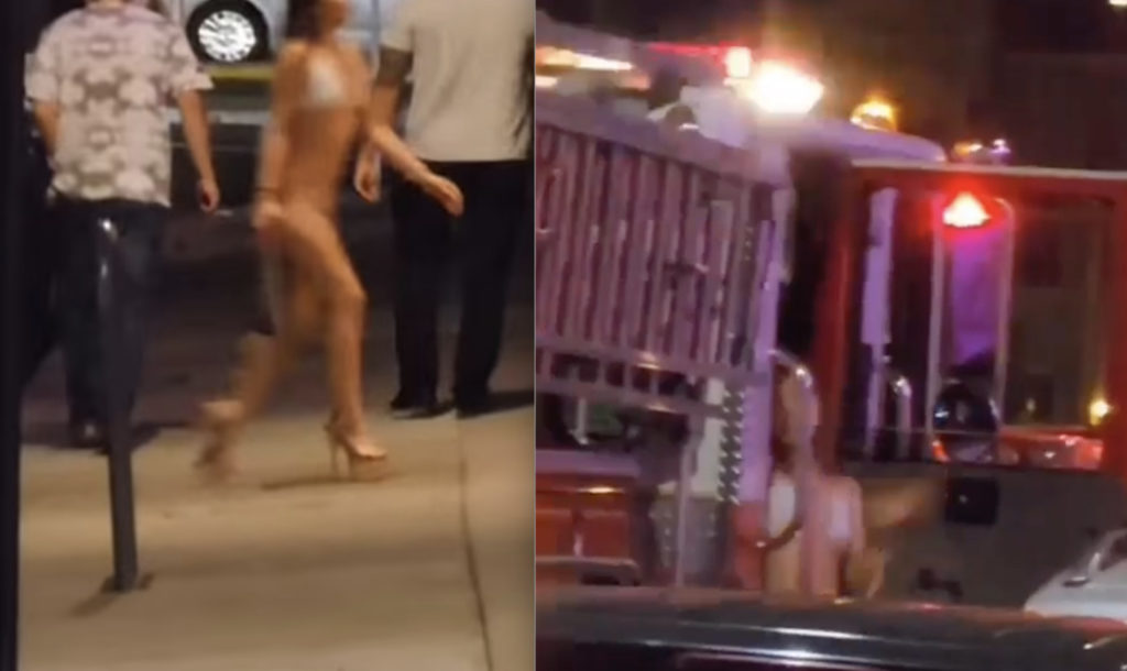 Investigation Launched After Woman In Bikini Exits Fire Truck Outside Strip Club