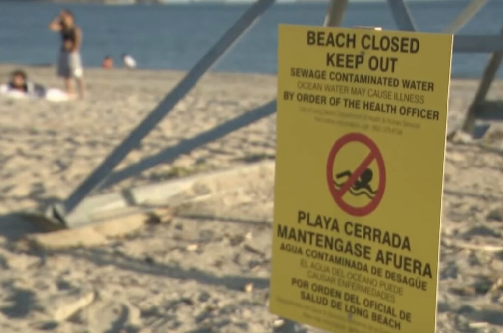 Despite Massive 250,000-Gallon Raw Sewage Spill In Long Beach, Some People Are Still Swimming