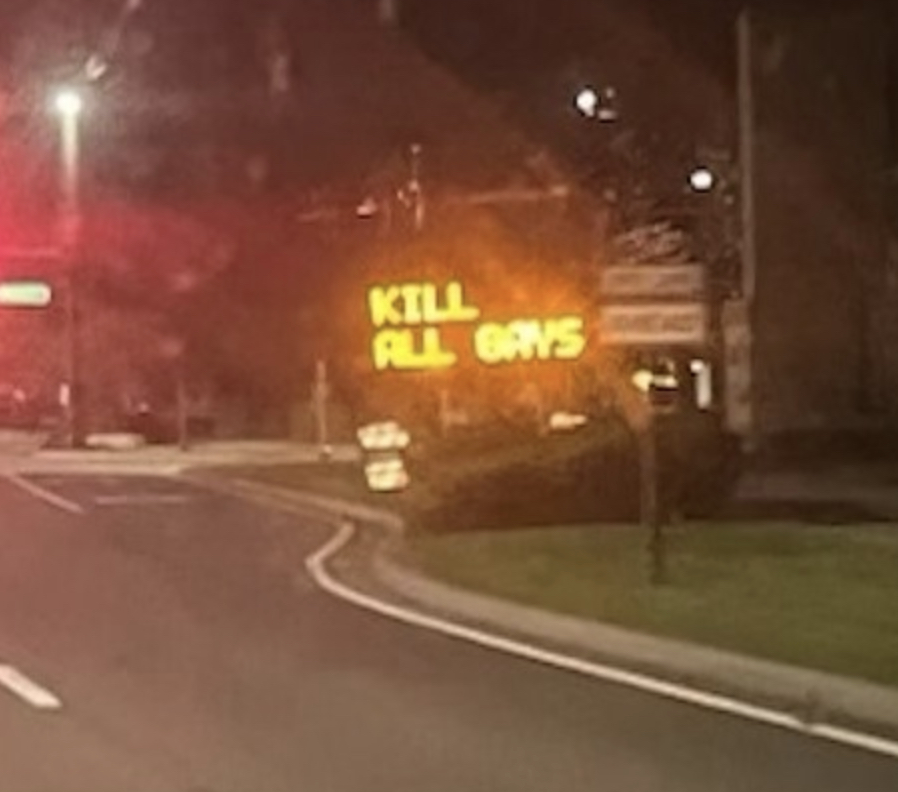 Investigation Underway As Florida Traffic Sign Flashes Message “KILL ALL GAYS”