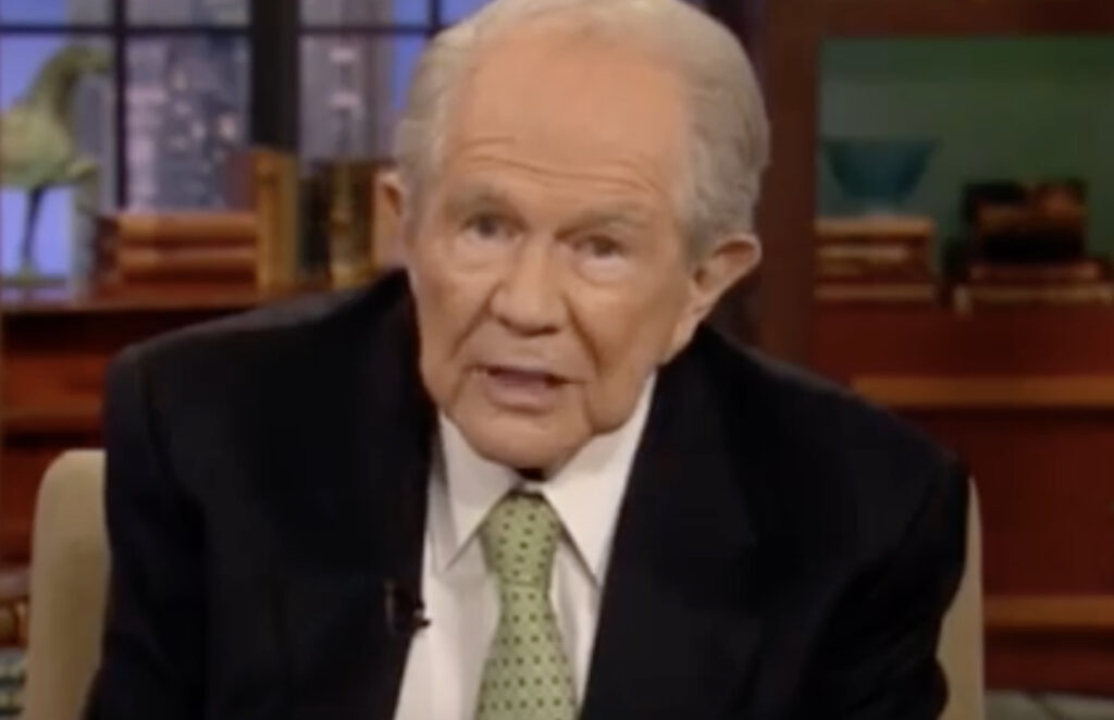 Burn In Hell: Psychotic Bigot Pat Robertson Is Finally Dead