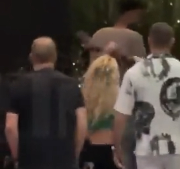 Cell Phone Footage Shows Basketball Player’s Security Guard Pushing Britney Spears’ Hand Into Her Own Face